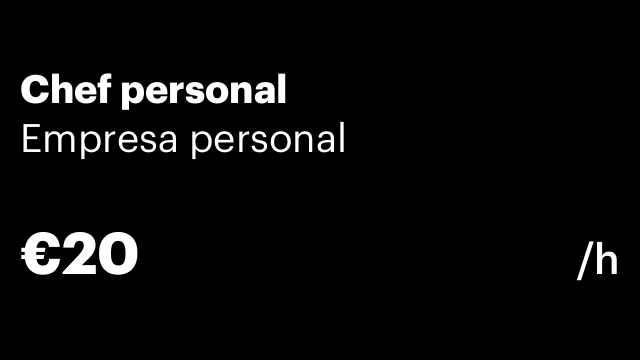 Chef personal