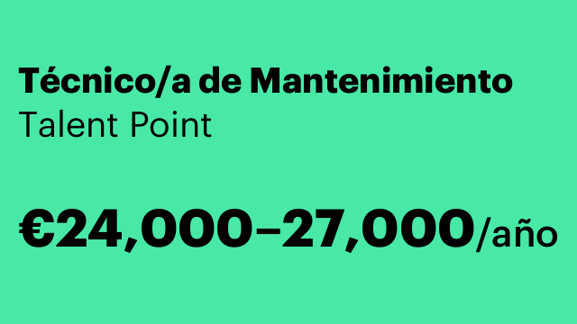 Técnico/a de Mantenimiento
