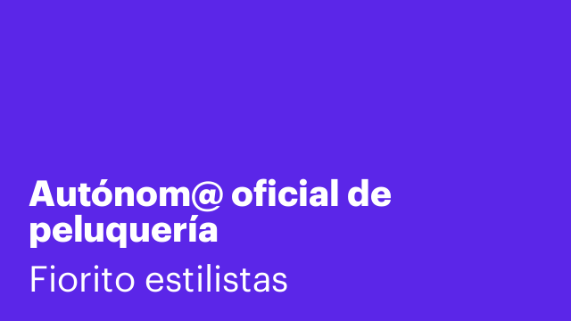 Autónom@ oficial de peluquería