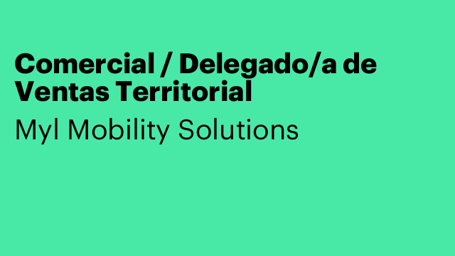Comercial / Delegado/a de Ventas Territorial