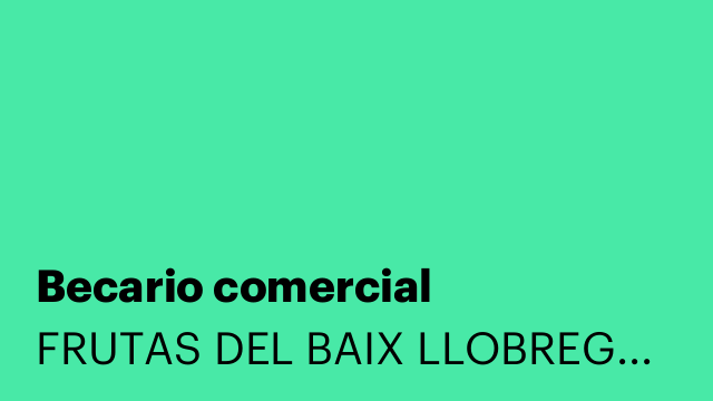 Becario comercial
