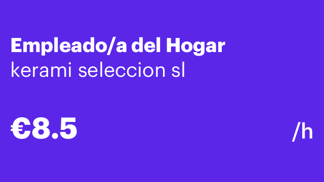 Empleado/a del Hogar
