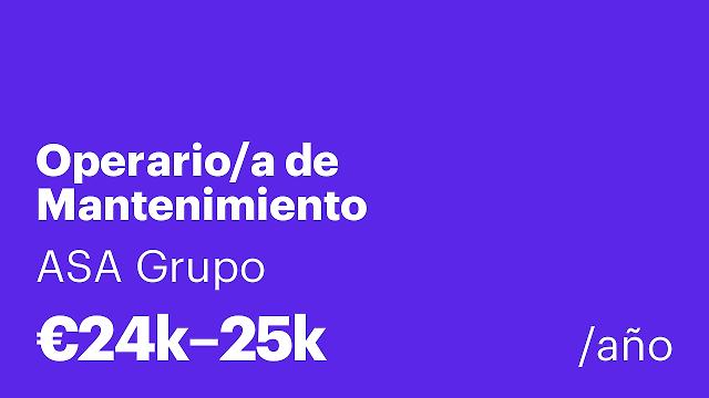 Operario/a de Mantenimiento