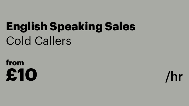 English Speaking Sales