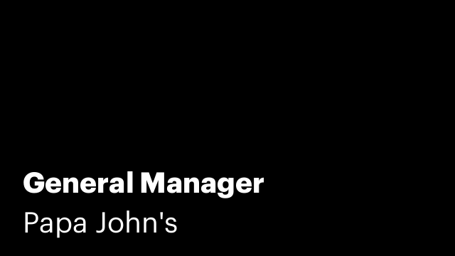 General Manager