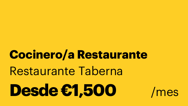 Cocinero/a Restaurante