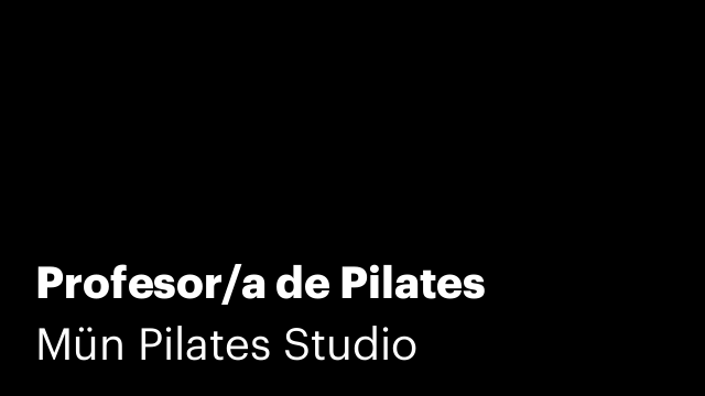 Profesor/a de Pilates