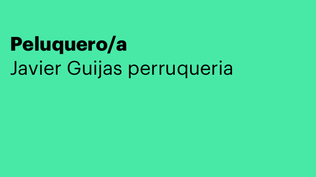 Peluquero/a