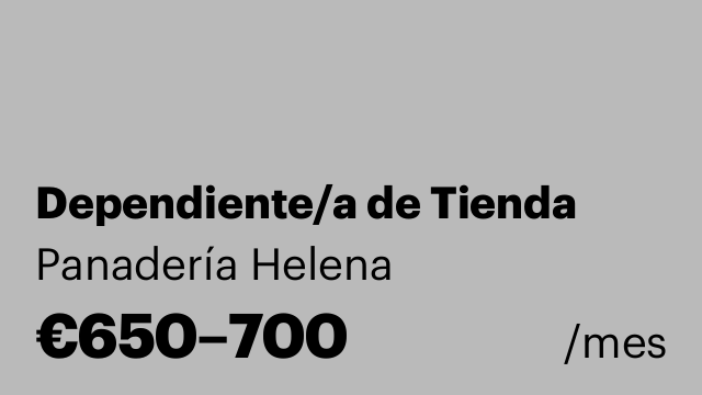 Dependiente/a de Tienda