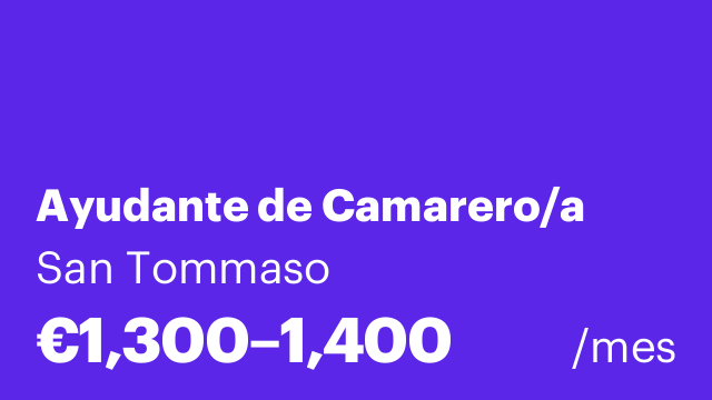 Ayudante de Camarero/a