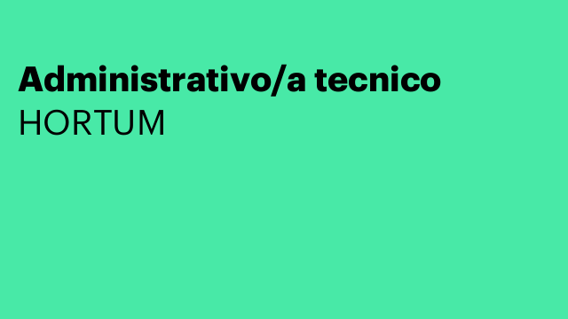 Administrativo/a tecnico
