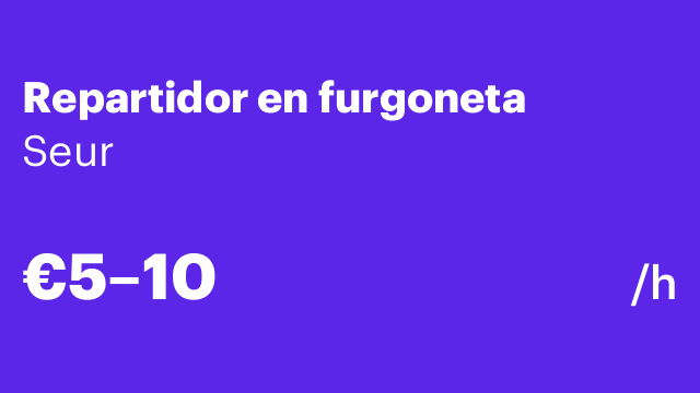 Repartidor en furgoneta