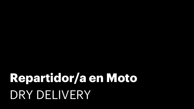 Repartidor/a en Moto