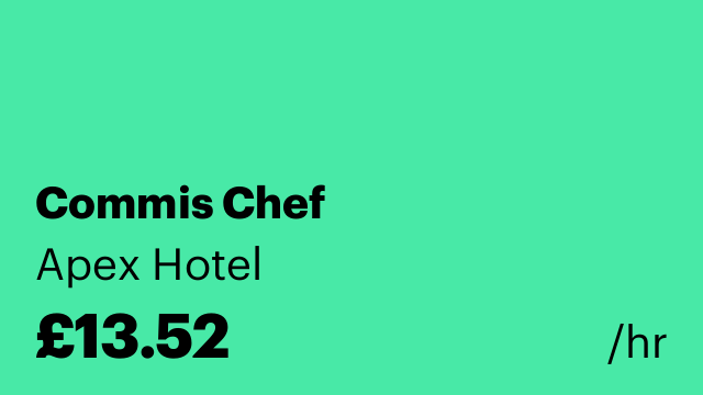 Commis Chef