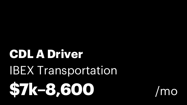 CDL A Driver