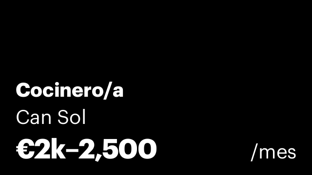 Cocinero/a