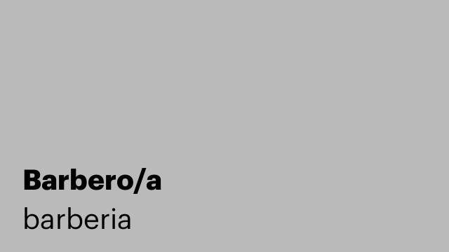 Barbero/a