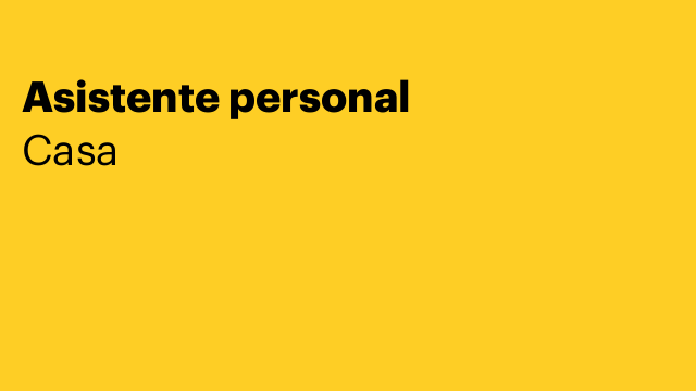 Asistente personal