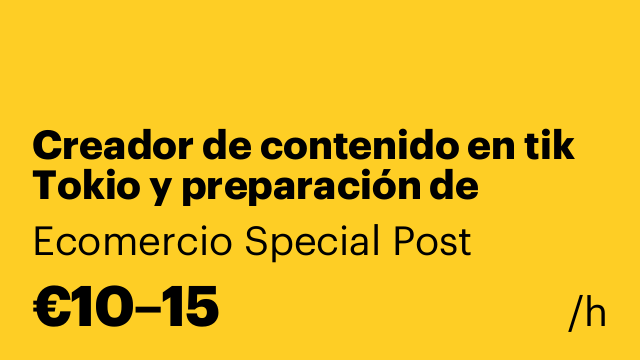 Creador de contenido en tik Tokio y preparación de pedidos