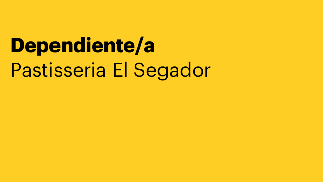 Dependiente/a