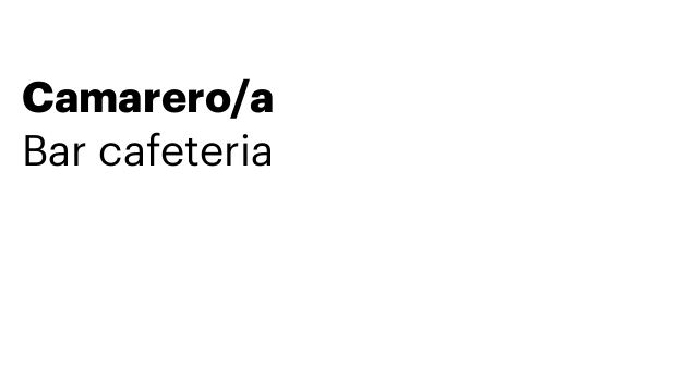 Camarero/a