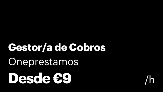 Gestor/a de Cobros