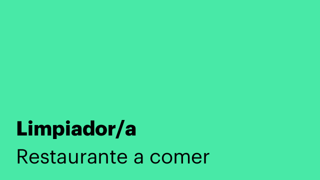 Limpiador/a