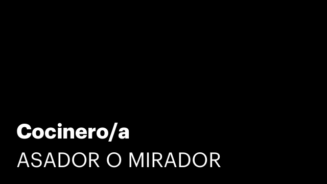 Cocinero/a