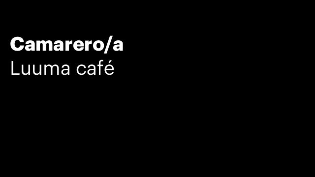 Camarero/a