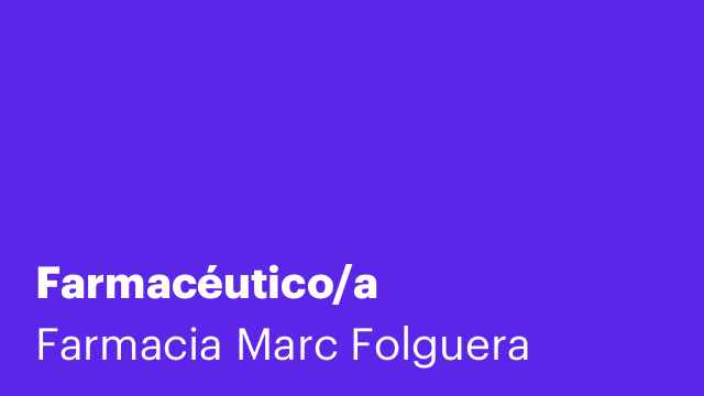 Farmacéutico/a