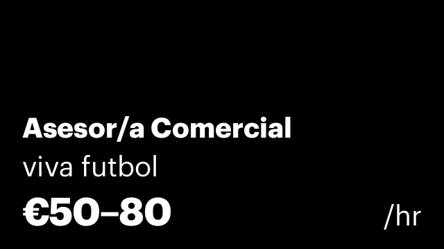 Asesor/a Comercial