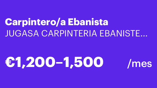 Carpintero/a Ebanista
