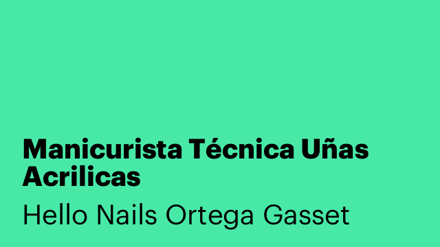 Manicurista Técnica Uñas Acrilicas