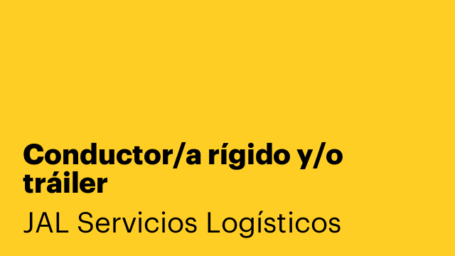 Conductor/a rígido y/o tráiler