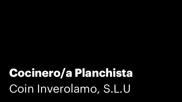 Cocinero/a Planchista