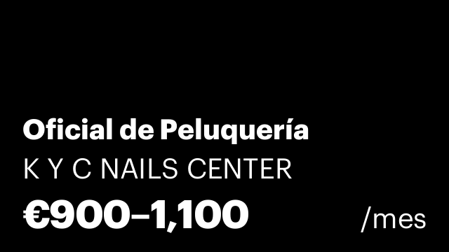 Oficial de Peluquería