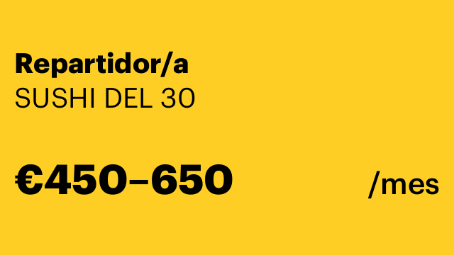 Repartidor/a