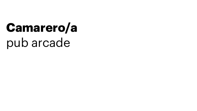 Camarero/a