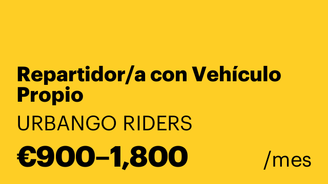 Repartidor/a con Vehículo Propio