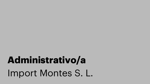 Administrativo/a