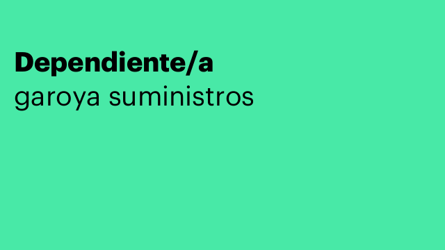 Dependiente/a