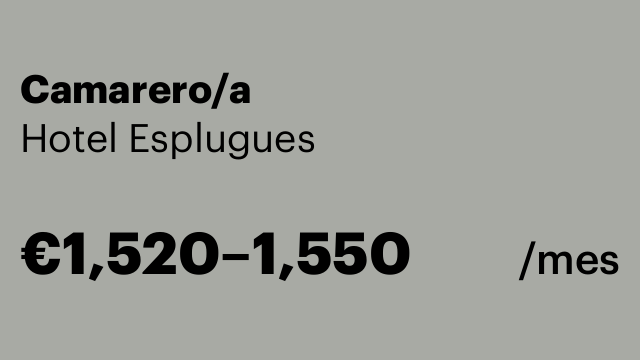 Camarero/a