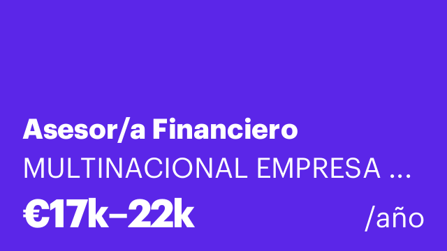 Asesor/a Financiero