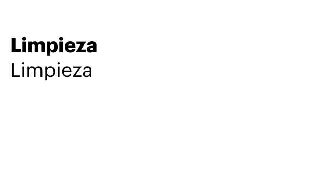 Limpieza