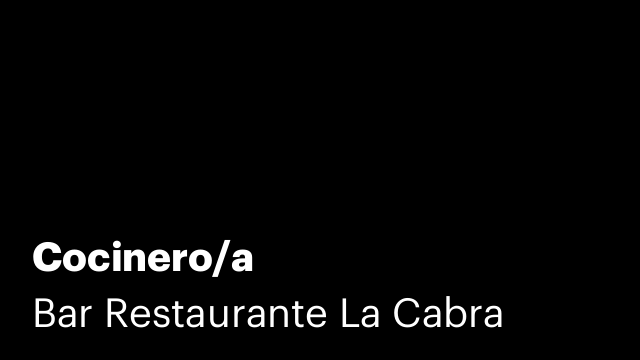 Cocinero/a