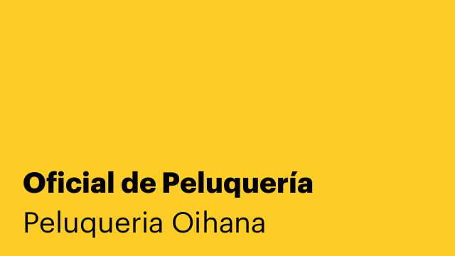 Oficial de Peluquería