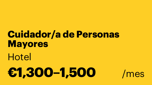 Cuidador/a de Personas Mayores