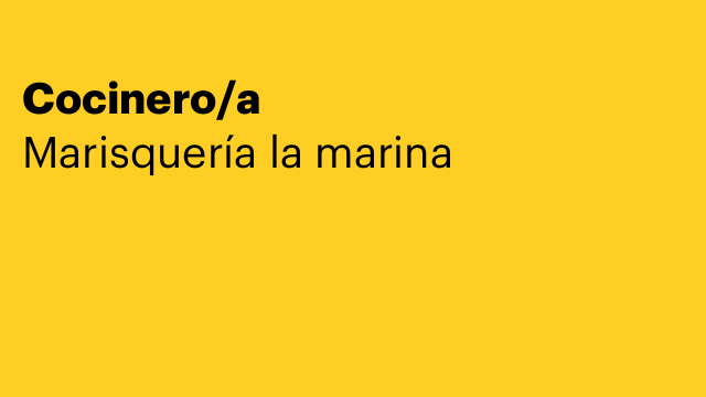 Cocinero/a