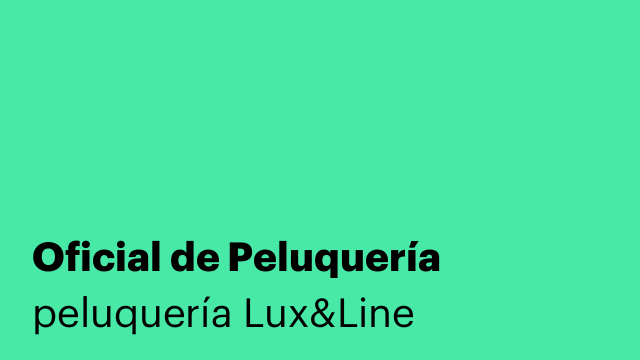 Oficial de Peluquería