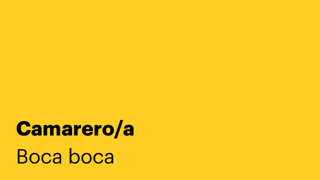 Camarero/a